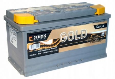 Akumulator 12V-105Ah 900A P+ Jenox Gold (352/175/190)