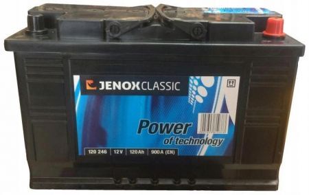 Akumulator 12V 120Ah 900A/950A P+ Jenox Classic (349/175/235)