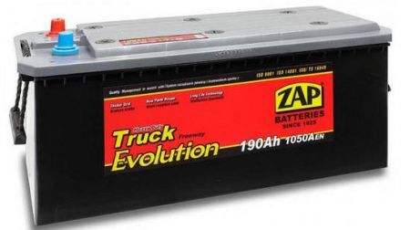 Akumulator 12V-190Ah 1050A Truck Zap (513/223/215)