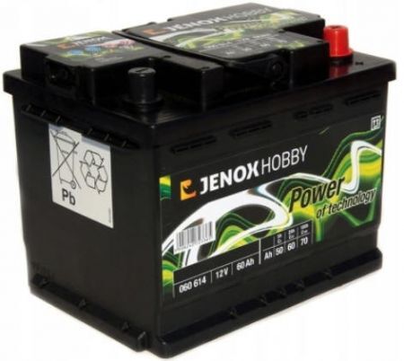 Akumulator 12V-60Ah P+ Jenox Hobby (242/175/190)