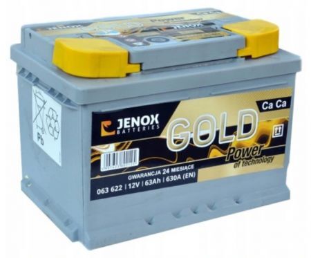 Akumulator 12V 63Ah 610A P+ Jenox Gold (242/175/175)