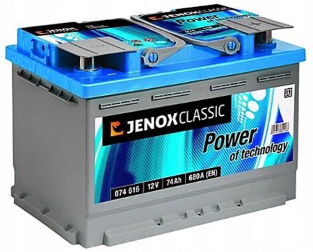 Akumulator 12V 74Ah 680A P+ Jenox Classic (276/175/190)