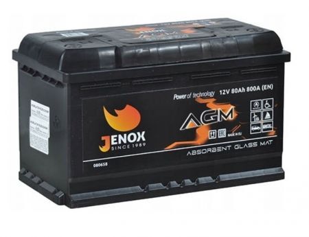 Akumulator 12V 80Ah P+ 800 En AGM Jenox