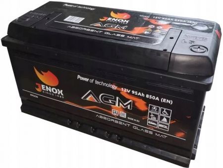 Akumulator 12V 95Ah P+ 850 En Agm Jenox
