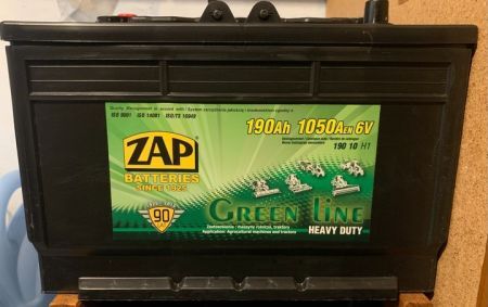 Akumulator 6V-190Ah 1050A P+ Green Line Zap (335/175/236)