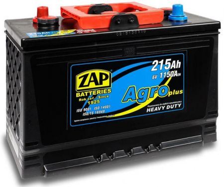 Akumulator 6V-215Ah 1150A Agro Zap (335/175/236)