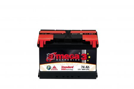 Akumulator 12V-73Ah 640A P+ Standard A Mega 278X175X175