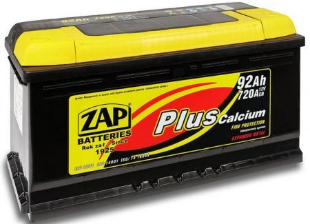 Akumulator 12V-92Ah 720A P+ Plus Zap